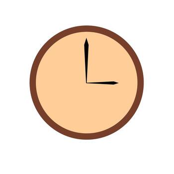 nueve en punto término análogo reloj vector