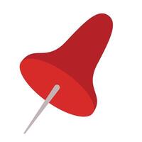 red needle pin vector