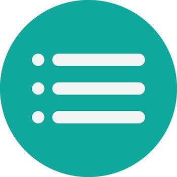 List Menu Button vector