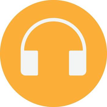 Audio Headset Button vector