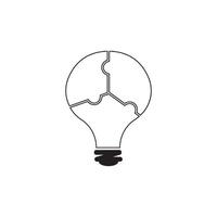 bulb puzzle vector