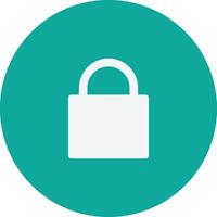 Locked Secure Button vector