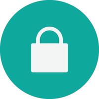 Locked Secure Button vector