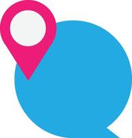 Chat Bubble Share Location vector