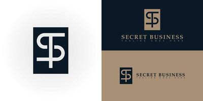 Abstract initial letter SB or BS logo in deep blue color isolated on multiple white, blue, and gold backgrounds. The logo is suitable for business and consulting company logo icon design inspiration vector