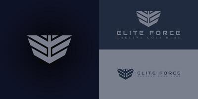 resumen inicial alas letra ef o fe en plata color aislado en múltiple antecedentes colores. el logo es adecuado para camionaje o transporte negocio empresa logo diseño inspiración modelo vector