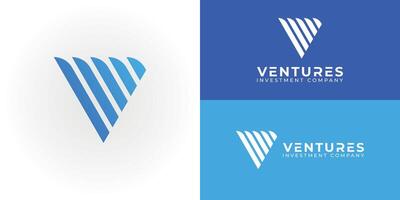 resumen inicial triángulo letra v o vv logo en azul color aislado en múltiple antecedentes colores. el logo es adecuado para negocio y consultante inversión empresa logo icono diseño inspiración vector