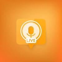 Live stream, online session vector icon