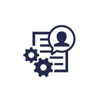 project manager icon on white vector