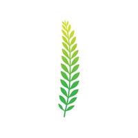 Green leaf icon. Leaves icon on isolated background. Collection green leaf. Elements design for natural, eco, vegan, bio labels. Vector illustration