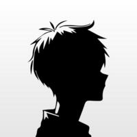 young man anime style character vector illustration design. Manga Anime Boy Black Hair Faces Cartoon . face young man anime style character vector illustration design. Boy anime male manga cartoon