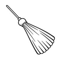 Sweep in style with a broom outline icon vector, perfect for modern and versatile cleaning designs. vector