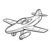 Sleek glider outline icon in vector format for aviation designs.