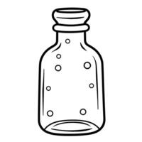 Quench your design thirst with a bottle outline icon vector, perfect for refreshing and versatile applications. vector