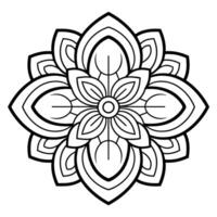 Intricate mandala pattern icon in abstract design. Vector illustration.
