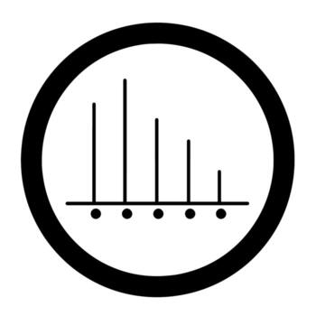 pulcro grafico contorno icono en vector formato para relacionado con datos diseños