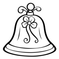 Elevate designs with our elegant bell outline icon vector. vector