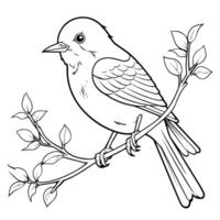 Bring grace to your designs with our exquisite bird outline icon vector. vector