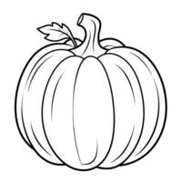 Wholesome pumpkin outline icon in vector format for autumn designs.
