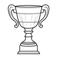 Dynamic championship outline icon in vector format for sports designs.