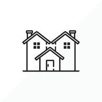 Building Apartment Flat Vector Icon