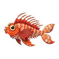 Scorpion fish isolated flat vector illustration on white background