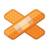 Bandage flat vector illustration on white background.