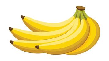 conjunto de ripo bananas mínimo aislado plano vector Pro colección ilustración en blanco antecedentes