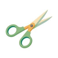 Scissors flat vector illustration on white background