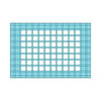 Grid isolated flat vector illustration