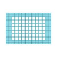 Grid isolated flat vector illustration