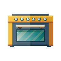 Oven flat vector illustration on white background