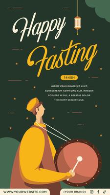 Ramadan Kareem Islamic Story Stories Reels Status. Ramadhan Social Media Poster Design