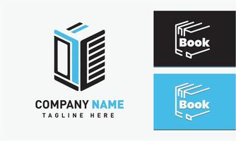 AI generated Book logo design icon vector template