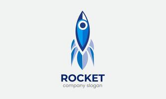 AI generated Rocket vector logo icon template