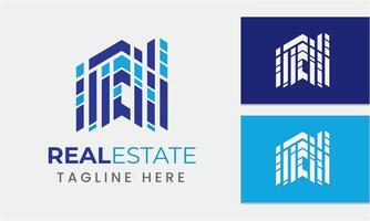 AI generated real estate logo icon symbol sample idea template vector