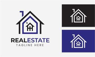 AI generated real estate logo icon symbol sample idea template vector