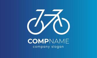 AI generated Bicycle logo vector icon template design