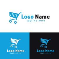 Shop Logo, eCommerce Logo Design vector