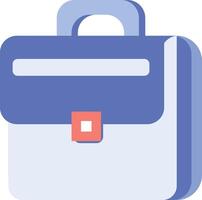a blue briefcase with a red handle vector