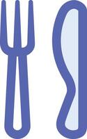 a fork and knife icon on a white background vector