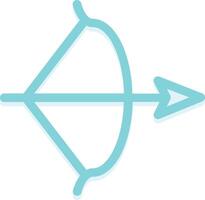 a blue arrow pointing to the right vector
