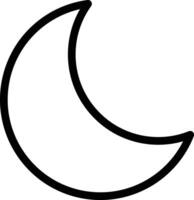 a black and white crescent with a white background vector