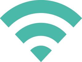 a wifi symbol with a green background vector