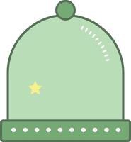 a green bell jar with a star on top vector