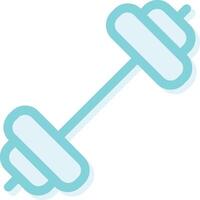 a dumbbell icon on a white background vector