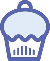 a cupcake icon on a white background vector