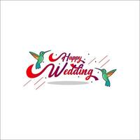 Indian Wedding Anniversary greetings on white background. Vector Illustration