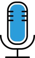 a microphone icon on a white background vector
