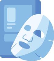 a mask and a book on a white background vector